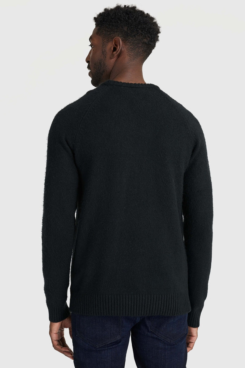 Faire,True Classic, True Classic Black Crew Neck Sweater, Black, Medium-42-TagM