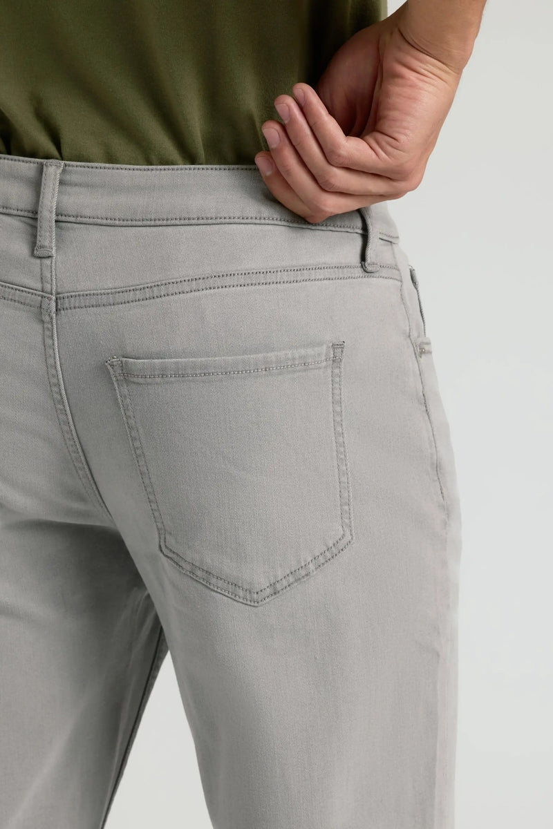 Faire,True Classic, True Classic Medium Grey Wash Straight Comfort Stretch Jeans, Grey, 36W-30L-Tag36