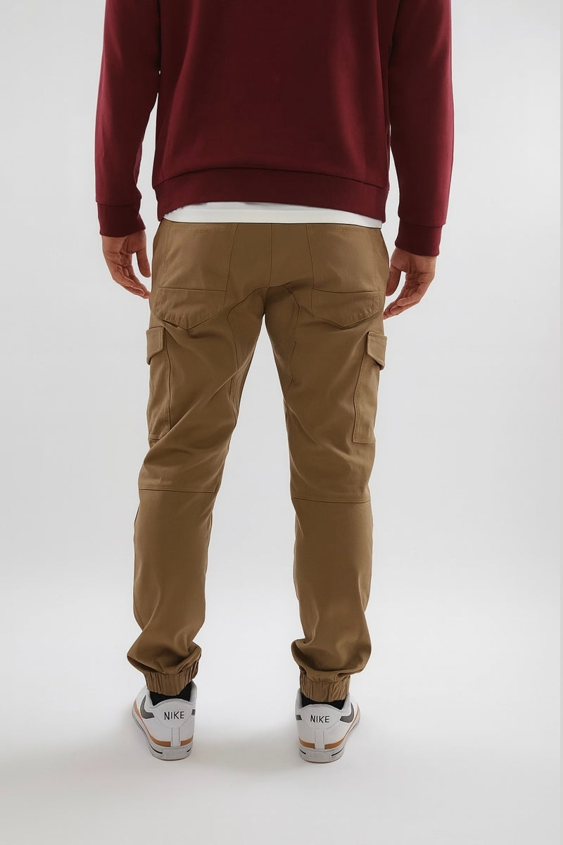 Wholesale,Projek Raw, Projek Raw Tan Cargo Comfort Waist Pant, Tan, 35W-31L-Tag34