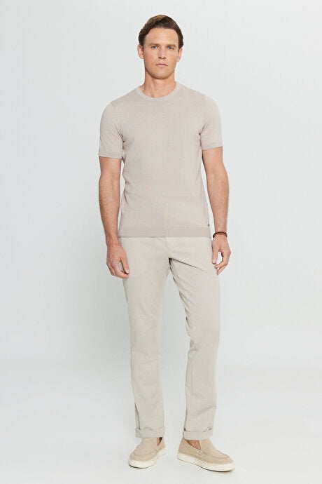 Altinyildiz Classics Beige Knit T-shirt