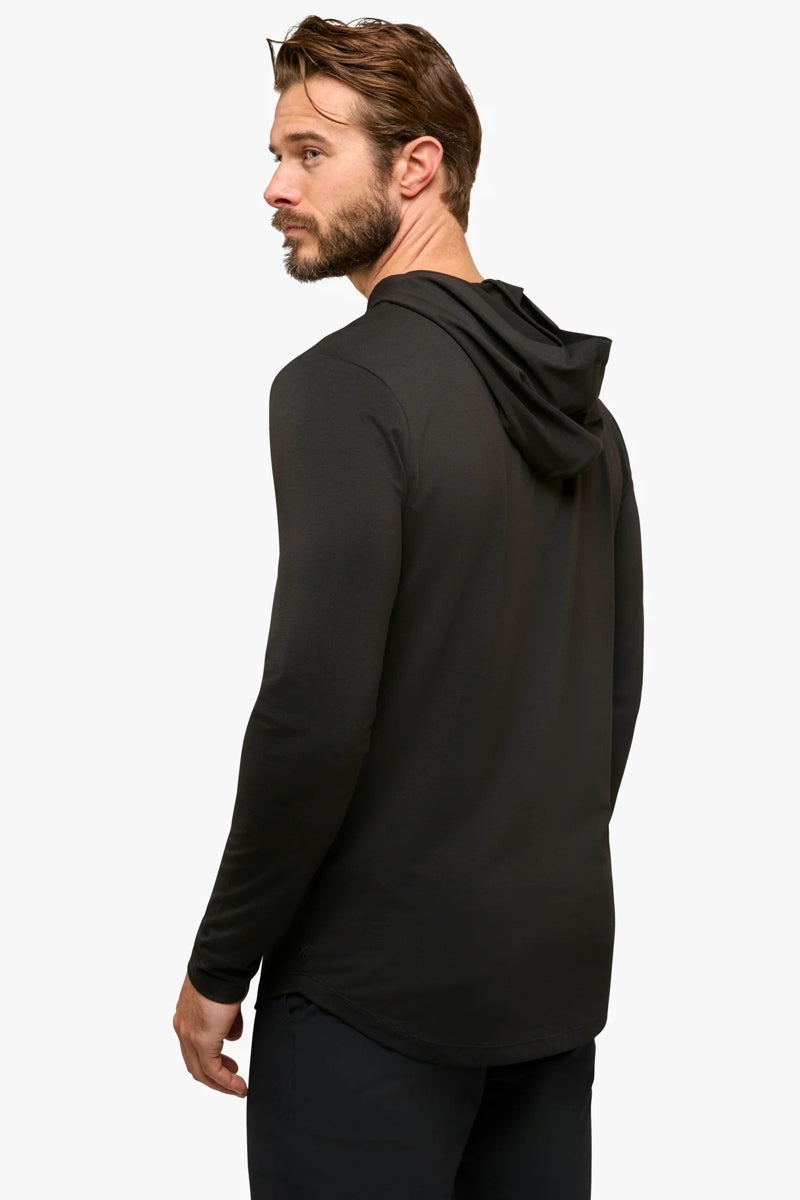 Wholesale,CUTS, CUTS Black Curve-Hem Buttery Soft Hoodie, Black, Medium-41-TagM