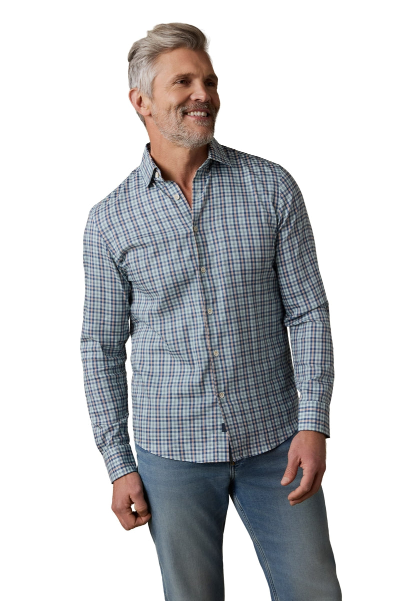 Wholesale,Faherty, Faherty Deep Sea Plaid Shirt, Blue, Small-41-TagSMedium-43-TagMLarge-46-TagLExtra Large-49-TagXLExtra Extra Large-52-TagXXL