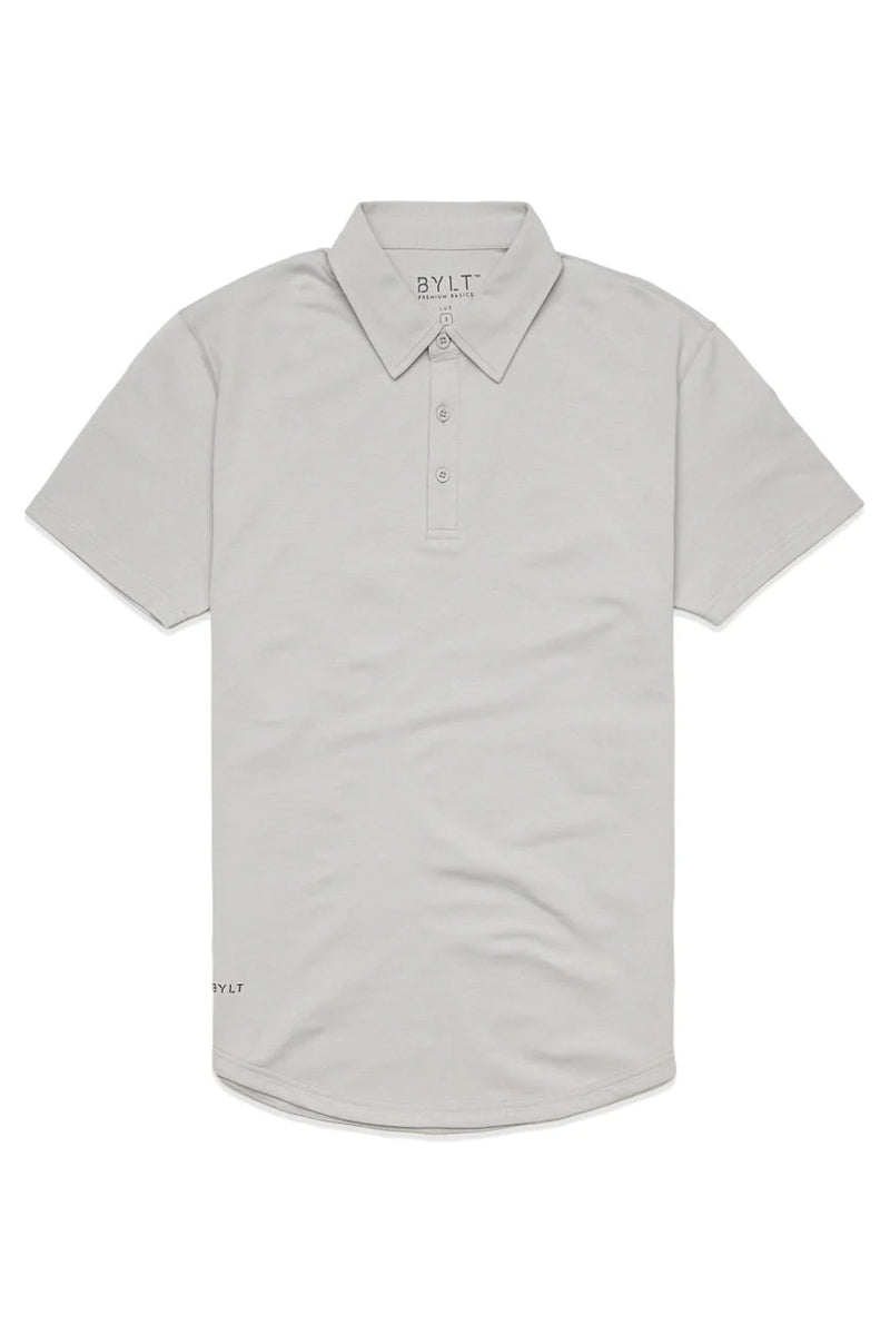 Wholesale,BYLT, BYLT Storm Drop-Cut Lux 4-way Stretch Polo, Grey, Small-38-TagS
