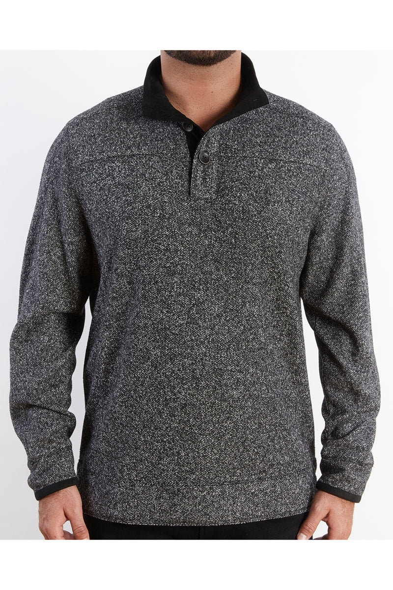 Wholesale,Nicoby Age of Wisdom, Nicoby Age of Wisdom Black Herringbone Brushed 3 Button Pullover, Black, Large-46-TagL