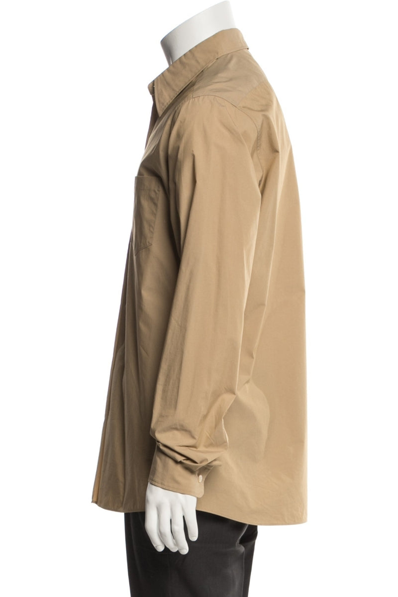 RealReal,MOUSSY, Moussy Vintage Tan Long Sleeve Dress Shirt, Tan, Large-43-TagL