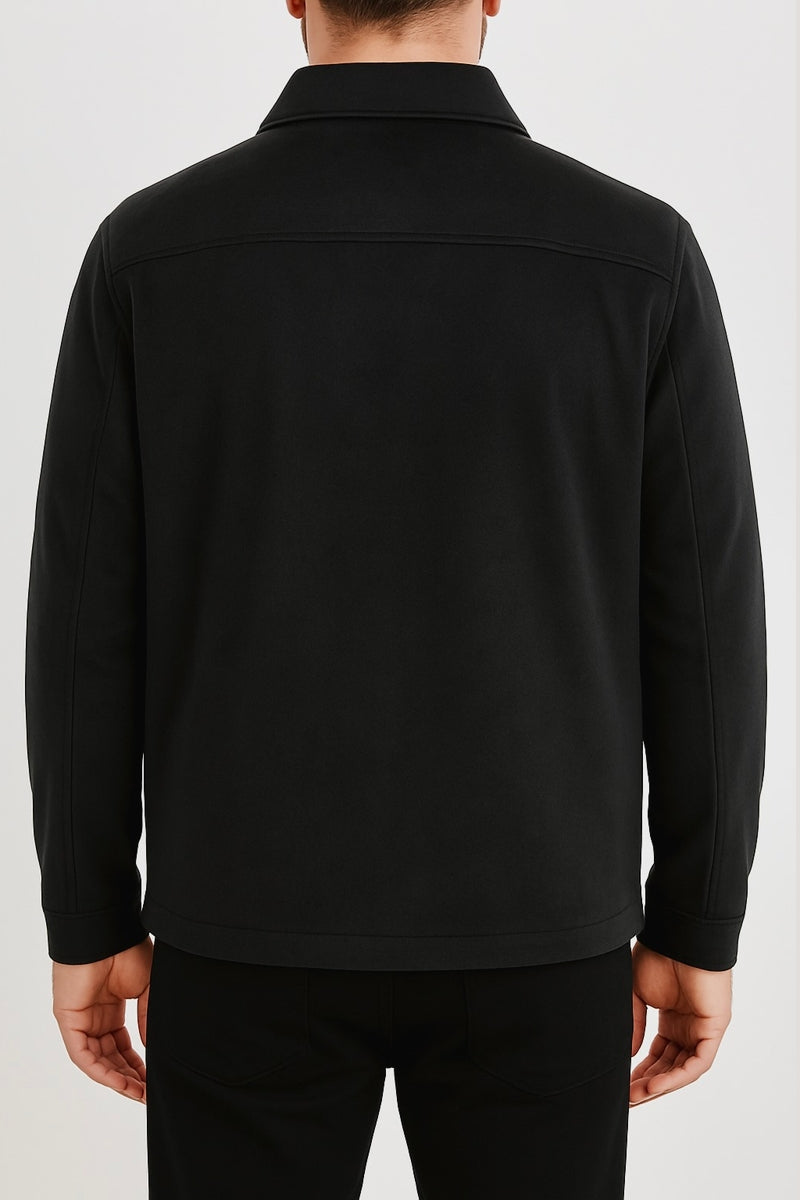 Wholesale,Nicoby Age of Wisdom, Nicoby Age of Wisdom Black Suede Stretch Full Zip Jacket, Black, Medium-43-TagM