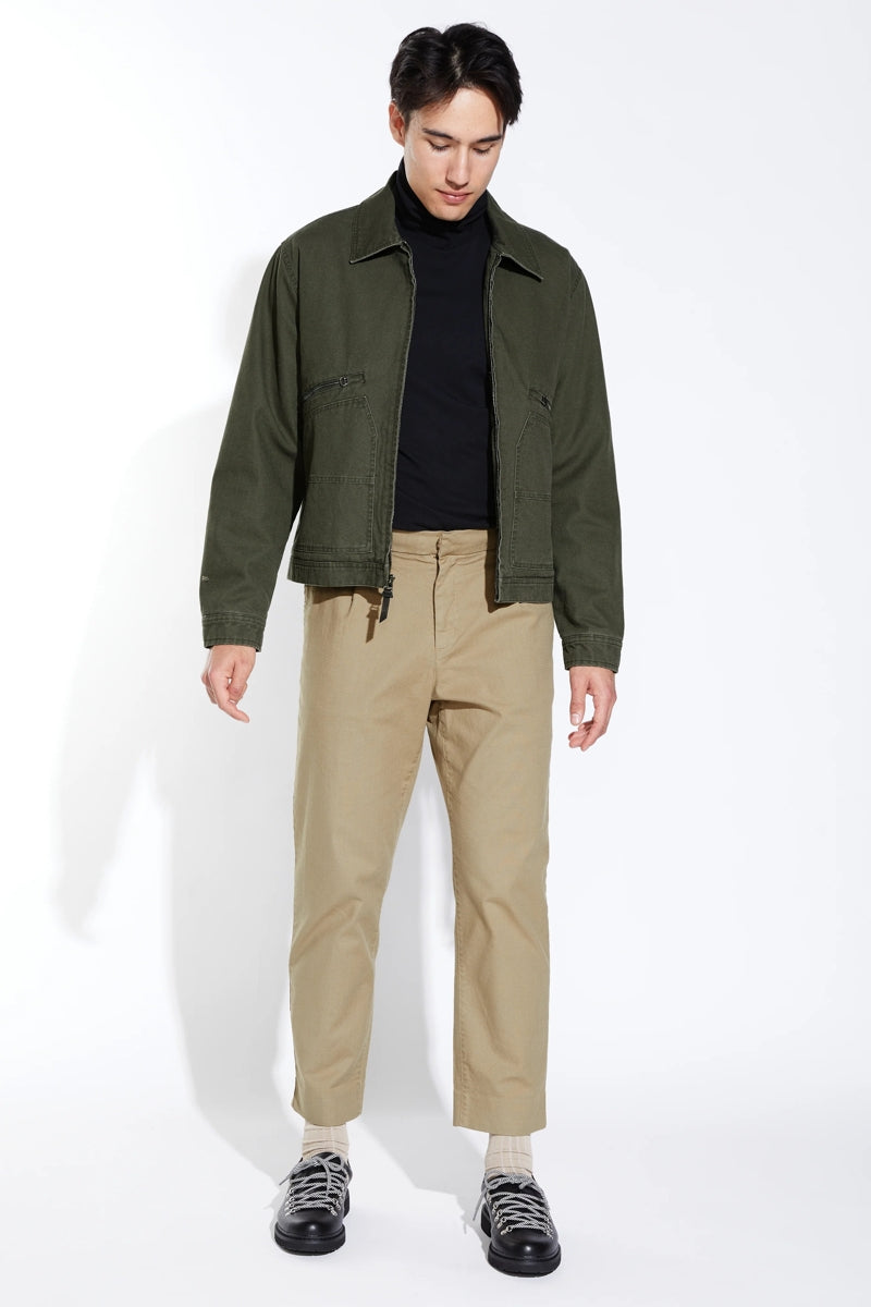 Wholesale,Civil Society, Civil Society Dusty Olive Cropped Zip Jacket, Green, Extra Large-52-TagXL