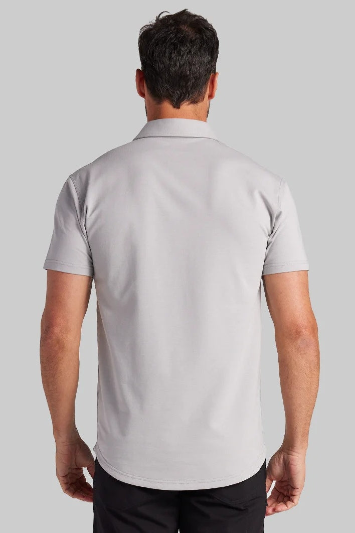Wholesale,BYLT, BYLT Storm Drop-Cut Lux 4-way Stretch Polo, Grey, Large-44-TagL