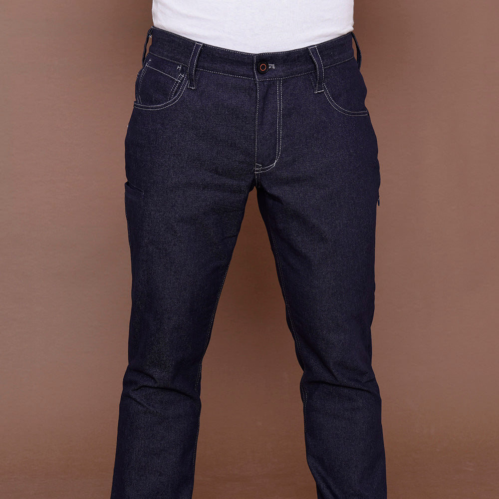 Brand Partner,PROFI, PROFI Navy with White Stitch Low-rise Functional Jeans, Blue, 30W-30L-Tag30