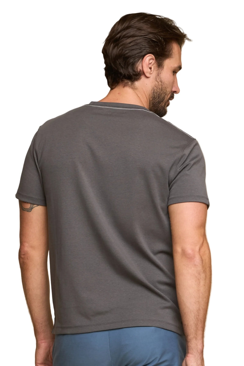 Wholesale,Fundamental Coast, Fundamental Coast Dark Shadow Stretch Tee, Grey, Medium-42-TagMLarge-45-TagLExtra Large-48-TagXL