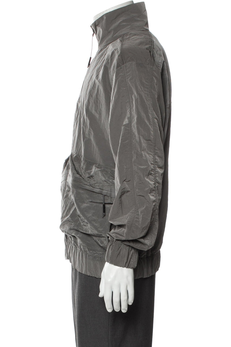 RealReal,Rains, Rains Grey Shine Windbreaker, Grey, Large-48-TagM
