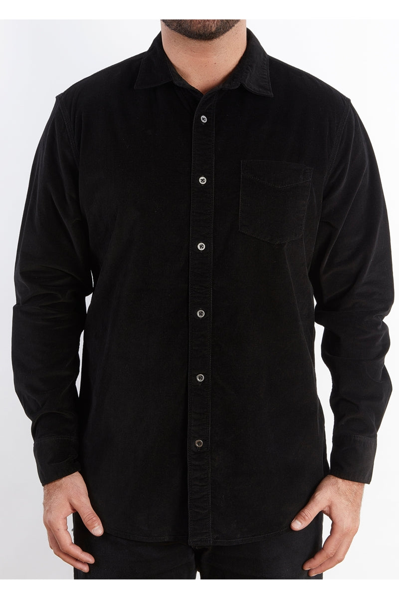Wholesale,Nicoby Age of Wisdom, Nicoby Age of Wisdom Black Corduroy Overdyed Shirt, Black, Extra Large-48-TagXL