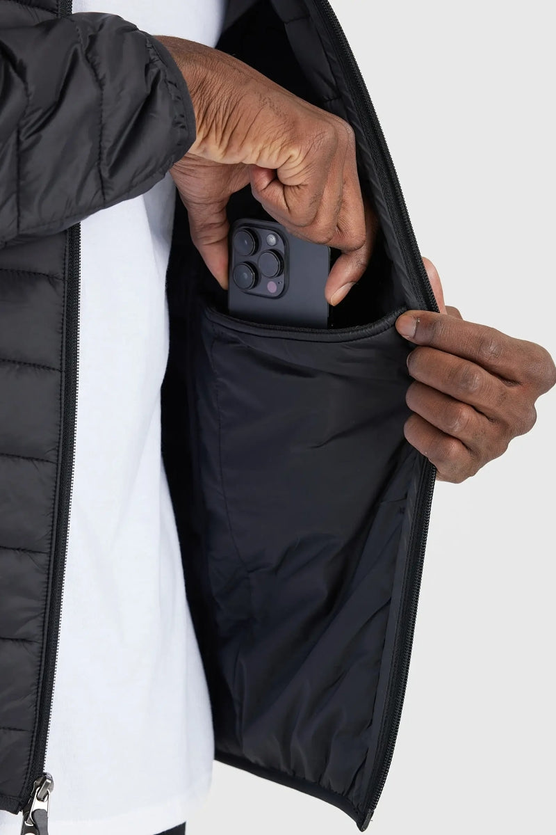 Faire,True Classic, True Classic Black Puffer Jacket, Black, Extra Large-50-TagXL