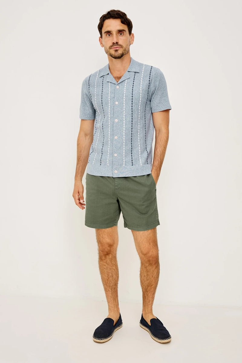Wholesale,Rails, Rails Light Blue/White Striped Knit Shirt, Blue, Medium-42-TagMLarge-45-TagLExtra Large-48-TagXL