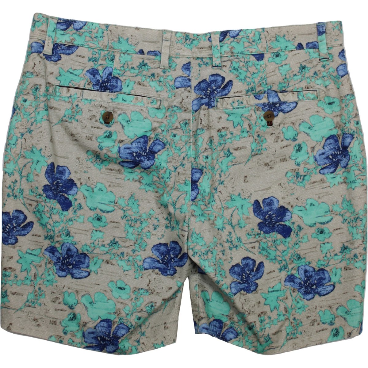Brand Partner,Lords of Harlech, Lords of Harlech Tan/Blue Hibiscus Print 7