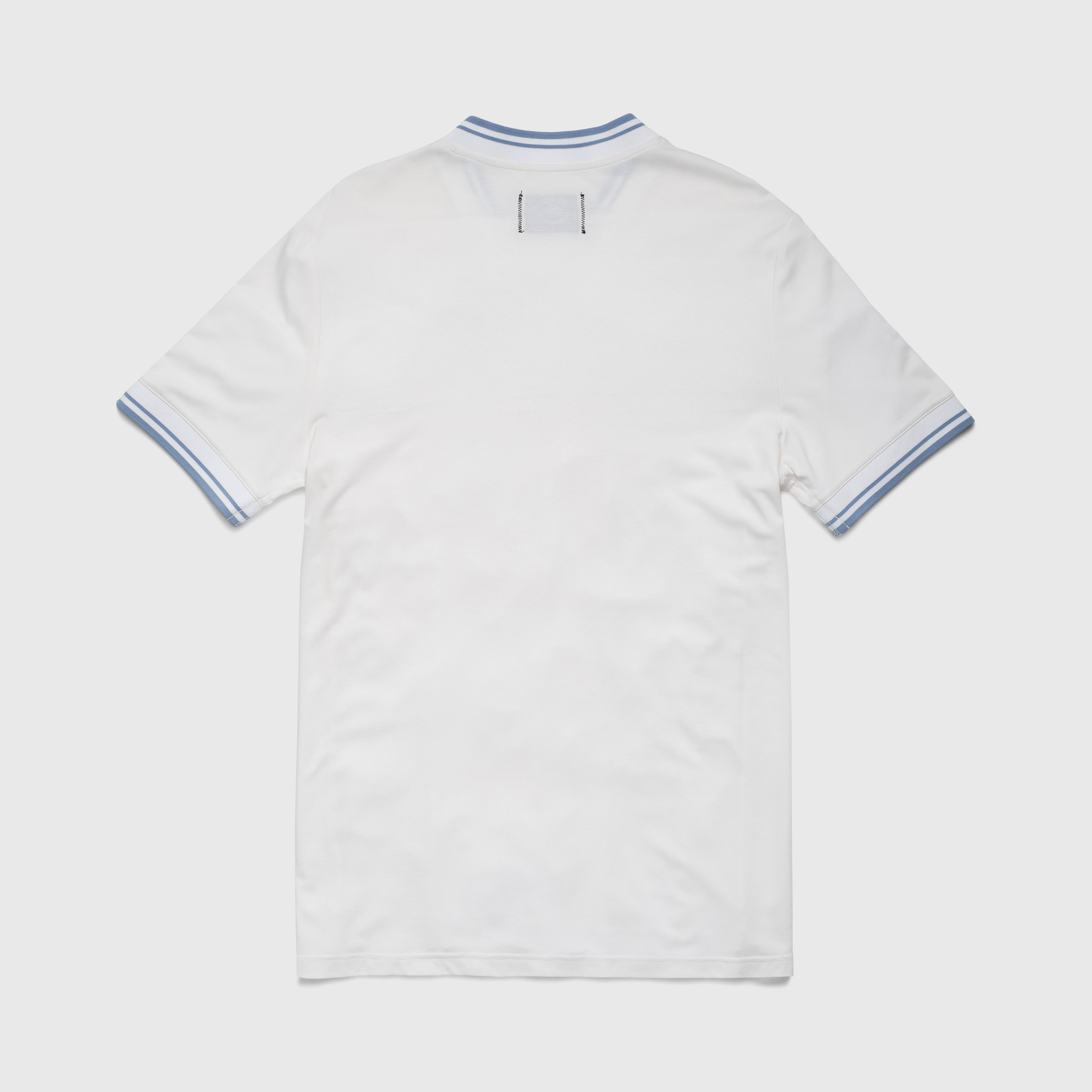 Faire,Surfside Supply, Surfside Supply White Piped Collarless Short Sleeve Performance Polo, White, Extra Large-46-TagXL