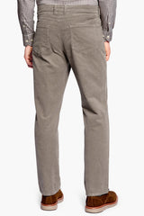 Johnston & Murphy Taupe Stretch Corduroy Pants