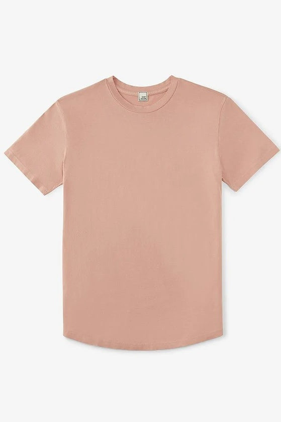 Faire,Swet Tailor, Swet Tailor Pearl Blush Garment-dyed T-Shirt, Pink, Large-43-TagL