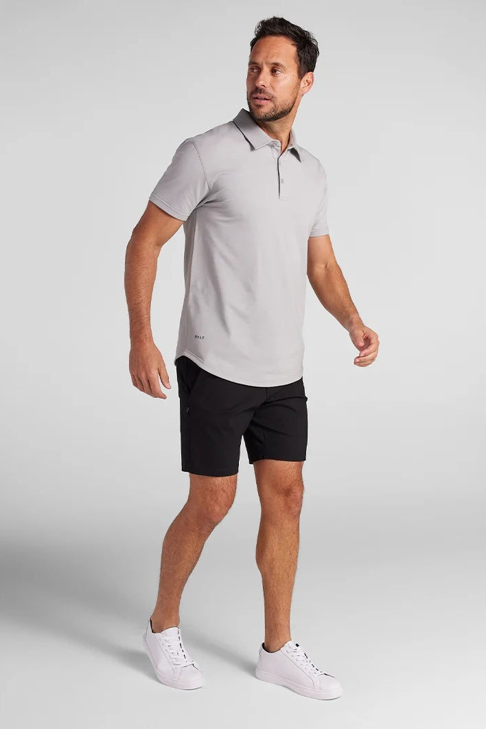 Wholesale,BYLT, BYLT Storm Drop-Cut Lux 4-way Stretch Polo, Grey, Small-38-TagSMedium-42-TagMLarge-44-TagLExtra Large-46-TagXL