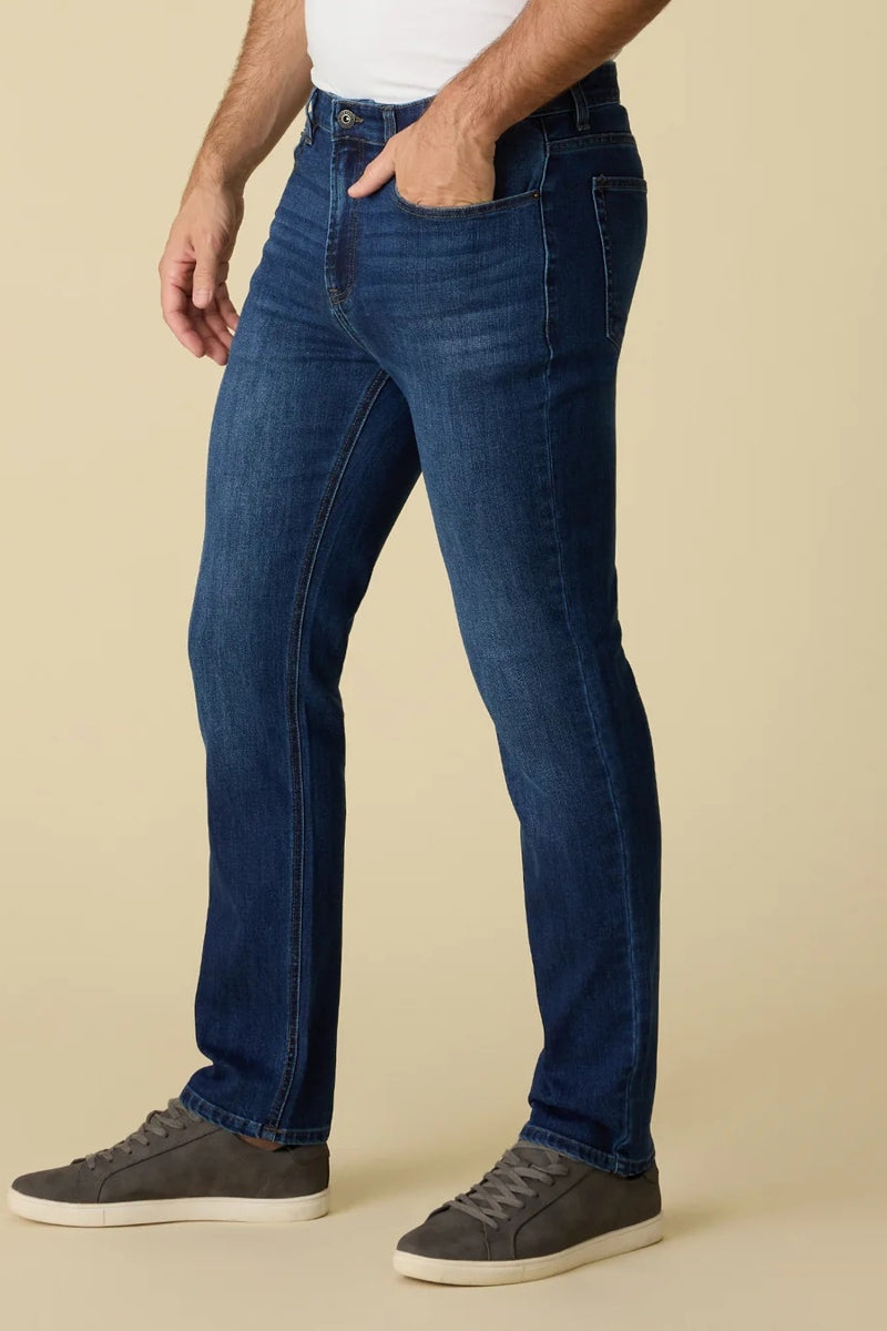Wholesale,Flag & Anthem, Flag & Anthem Dark Wash Oakland Slim Lewiston Cooling Jeans, Blue, 34W-30L-Tag34