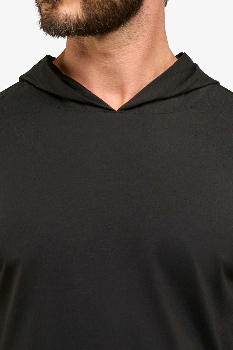 Wholesale,CUTS, CUTS Black Curve-Hem Buttery Soft Hoodie, Black, Medium-41-TagM