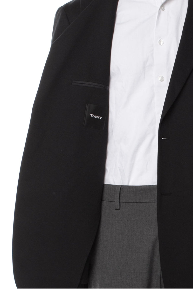 RealReal,Theory, Theory Black Single Vent Blazer, Black, Medium-40-Tag42