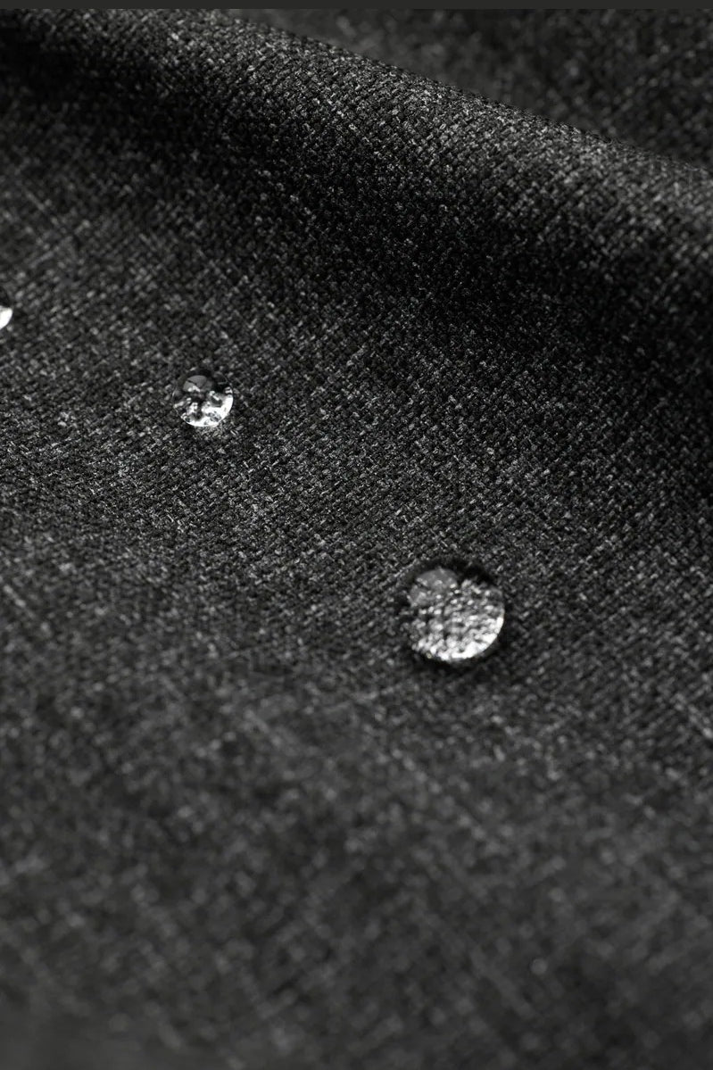 Direct From Brand,FYNE, FYNE Dark Grey Water-Repellent Casual Blazer, Grey, Large-47-TagL