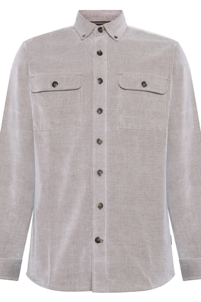 Wholesale,Signal Clothing, Signal Clothing Coffee Corduroy Textured Overshirt, Brown, Extra Large-52-TagXL