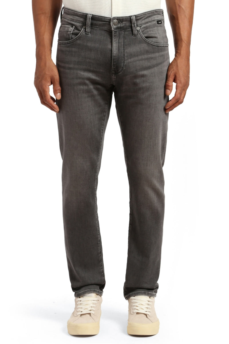Wholesale,Mavi, Mavi Charcoal Smoke Brushed Athletic Slim Straight Leg Jeans, Grey, 34W-32L-Tag34