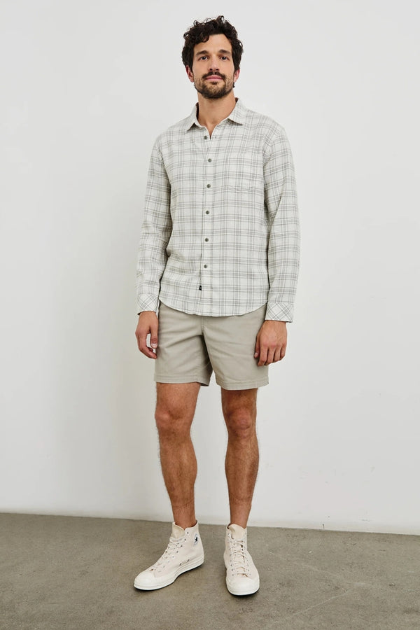 Rails Cream/Sage Ultra-soft Plaid Shirt