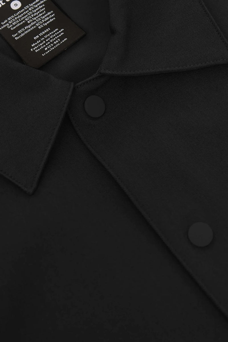 Faire,True Classic, True Classic Black Added Stretch Twill Jacket, Black, Medium-42-TagM