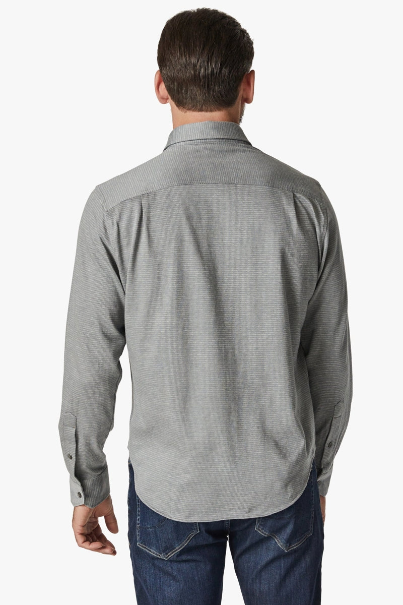 Wholesale,34 Heritage, 34 Heritage Grey Micro Pattern Textured Shirt, Grey, Medium-42-TagS