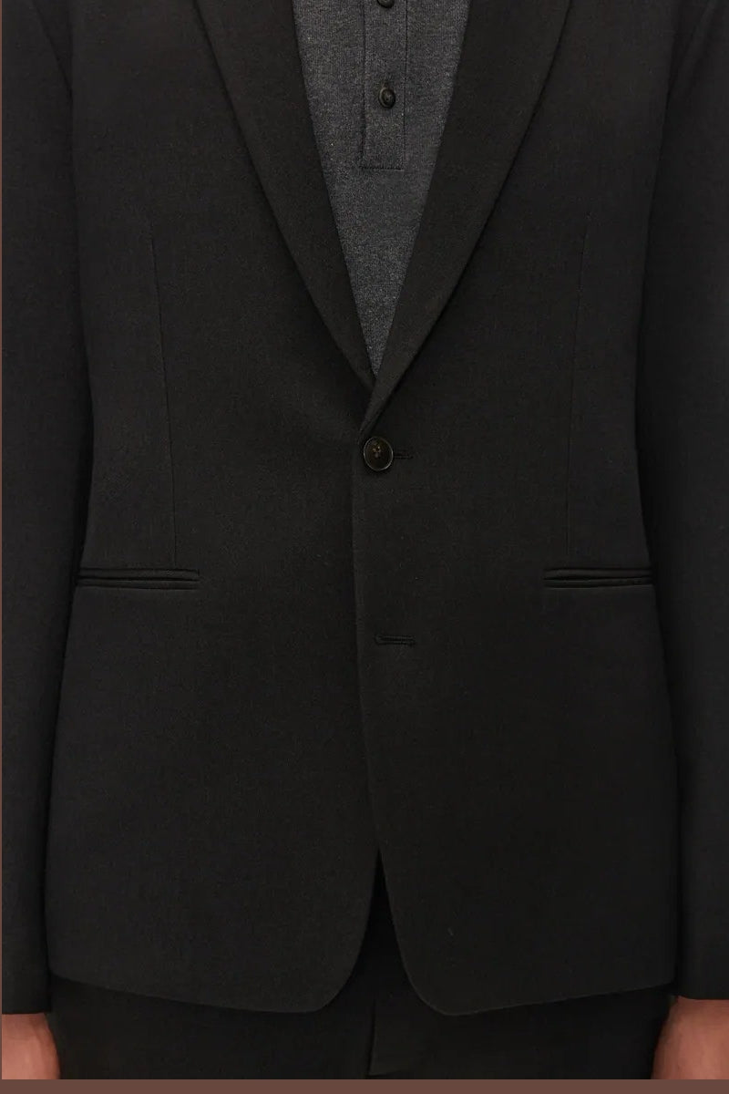 Direct From Brand,FYNE, FYNE Black Wrinkle Resistant Blazer, Black, Large-44-TagL