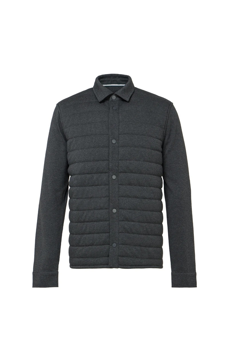 Wholesale,Luchiano Visconti, Luchiano Visconti Charcoal Quilted Jersey Knit Shacket, Grey, Extra Extra Large-52-TagXXL