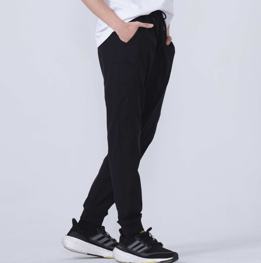 Brand Partner,PROFI, PROFI Graphene Black Multi-Functional Sun protection and UV resistance Sporty Joggers, Black, 31W-28L-TagM