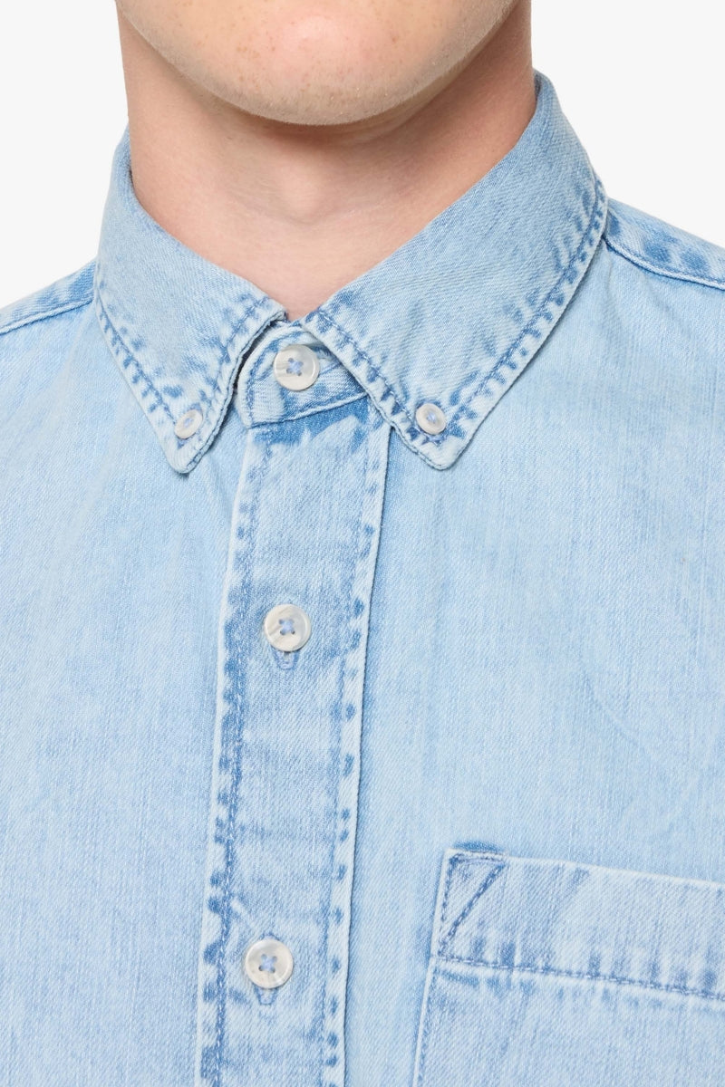 Wholesale,Signal Clothing, Signal Clothing Light Blue Denim Shacket, Blue, Large-48-TagL