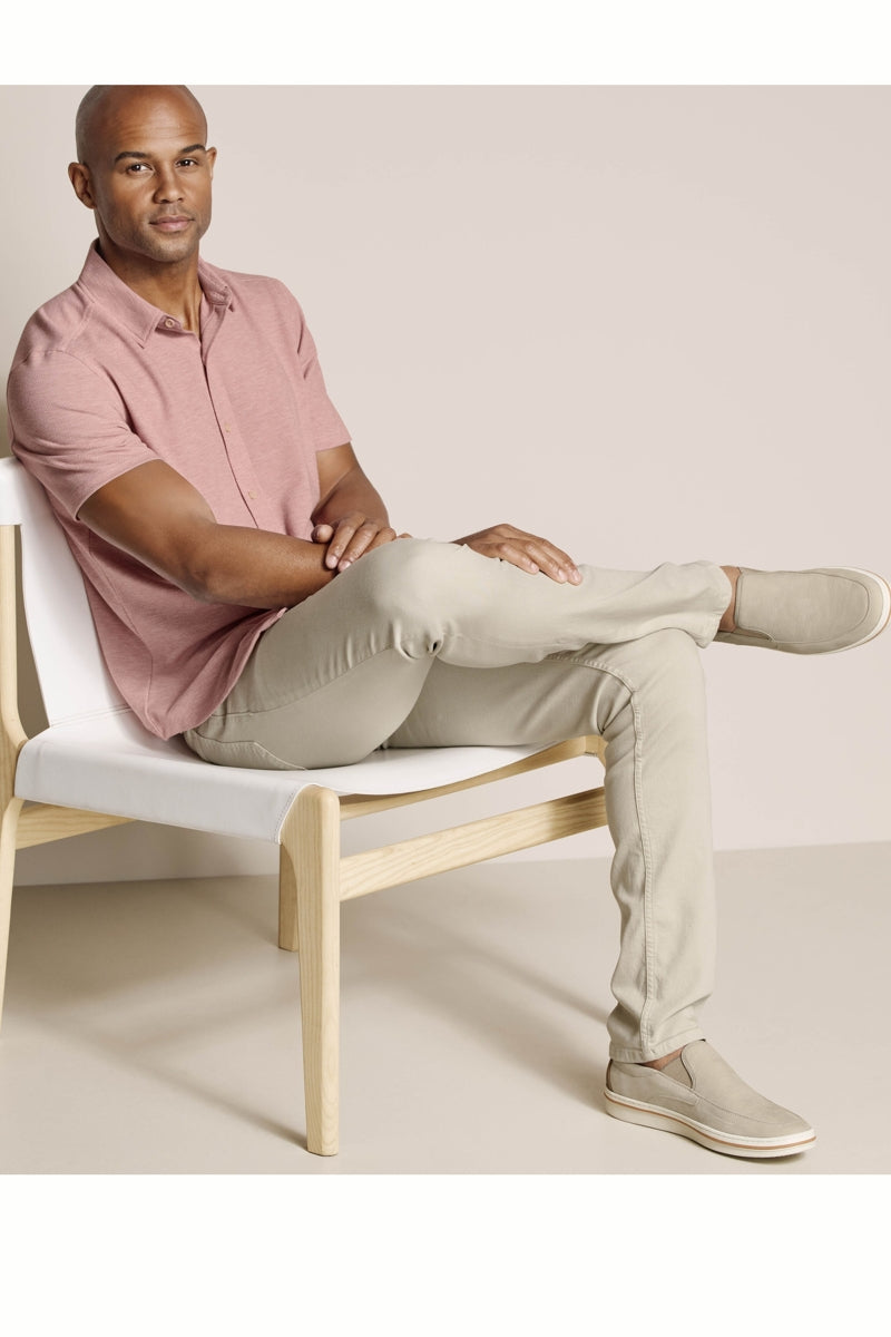Wholesale,Johnston & Murphy, Johnston & Murphy Salmon Pink Honeycomb Textured Shirt, Pink, Medium-44-TagMLarge-46-TagLExtra Large-48-TagXLSmall-41-TagSExtra Extra Large-53-TagXXL