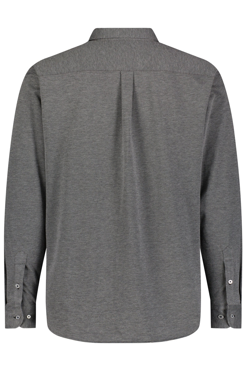 Wholesale,Luchiano Visconti, American Heritage Charcoal Twill All Way Stretch Knit Shirt, Grey, Small-41-TagS
