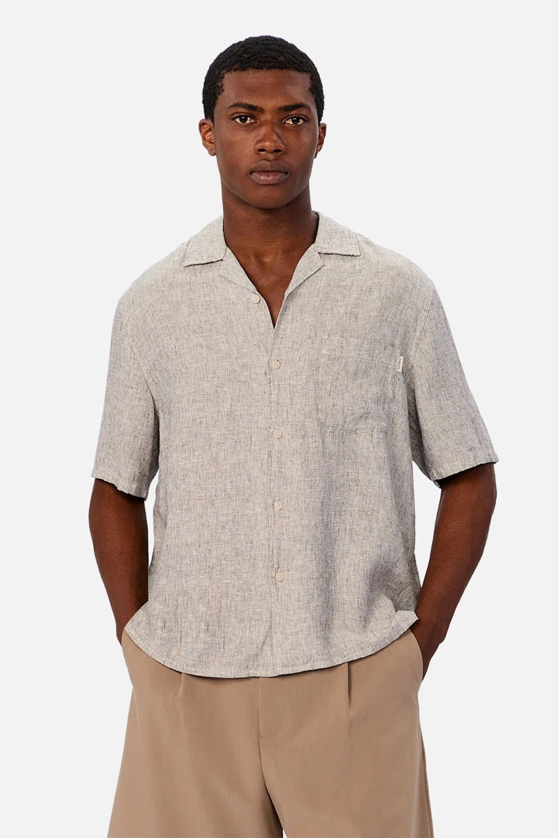 Wholesale,INDUSTRIE AUSTRALIA, INDUSTRIE AUSTRALIA Grey Houndstooth Textured Shirt, Grey, Large-47-TagL