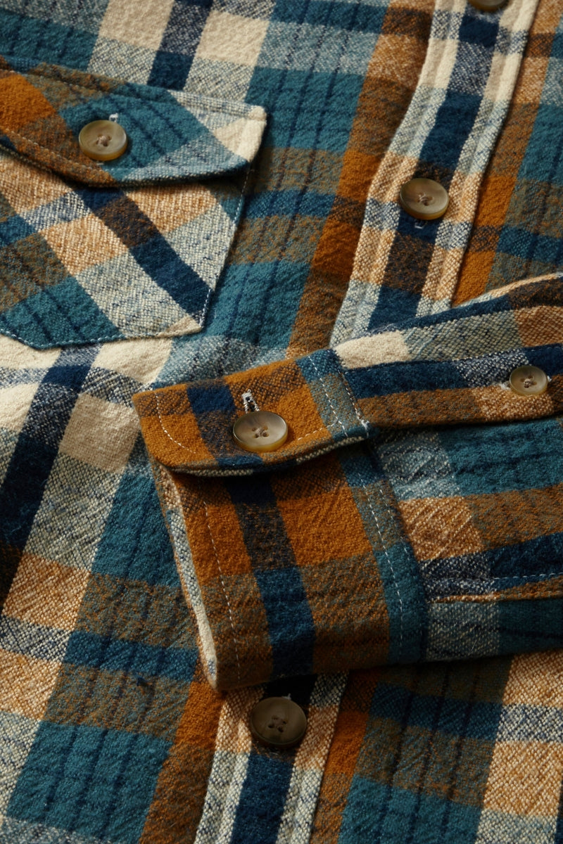 Other,Grayers, Grayers Edmund Multi Blue/Tan Sherpa Lined Fleece Shacket, Blue, Small-44-TagS