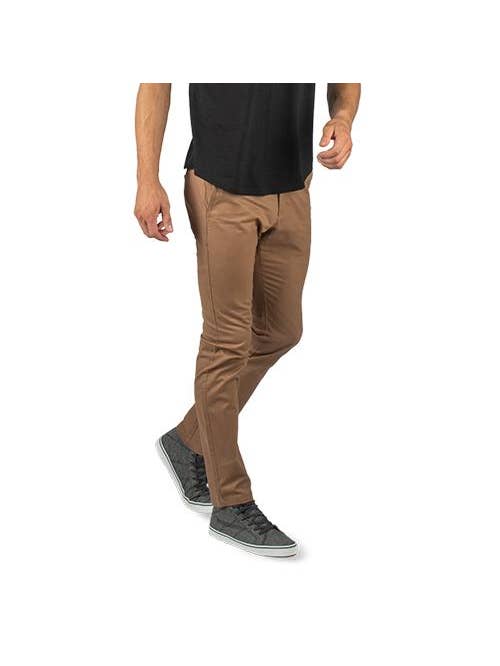 Faire,Perk, Perk Tan Brown Slim Fit Chinos, Brown, 33W-30L-Tag33