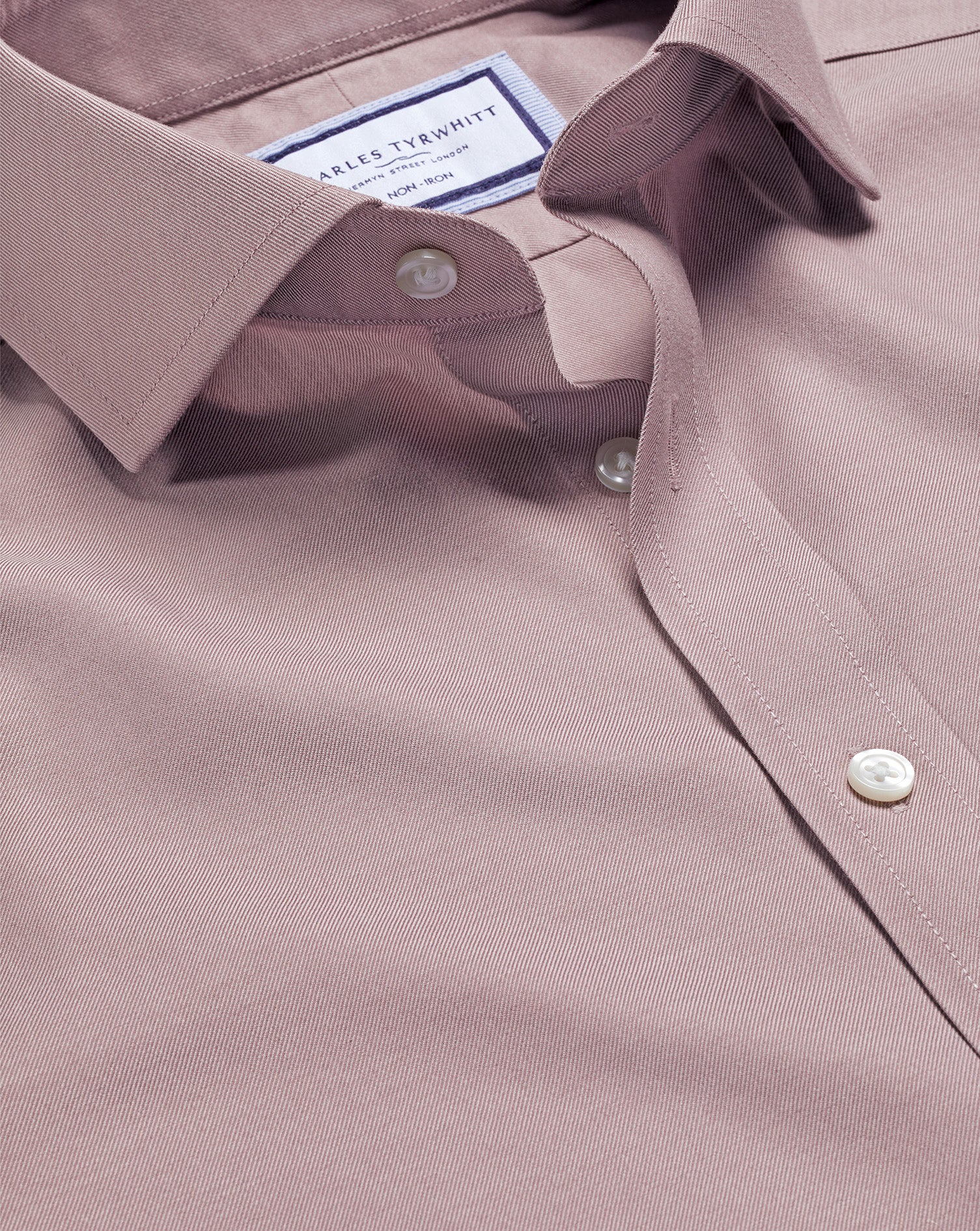 charles tyrwhitt dress shirt Charles Tyrwhitt Claret Pink Spread Collar Non-Iron Twill Classic Fit – Taelor.Style