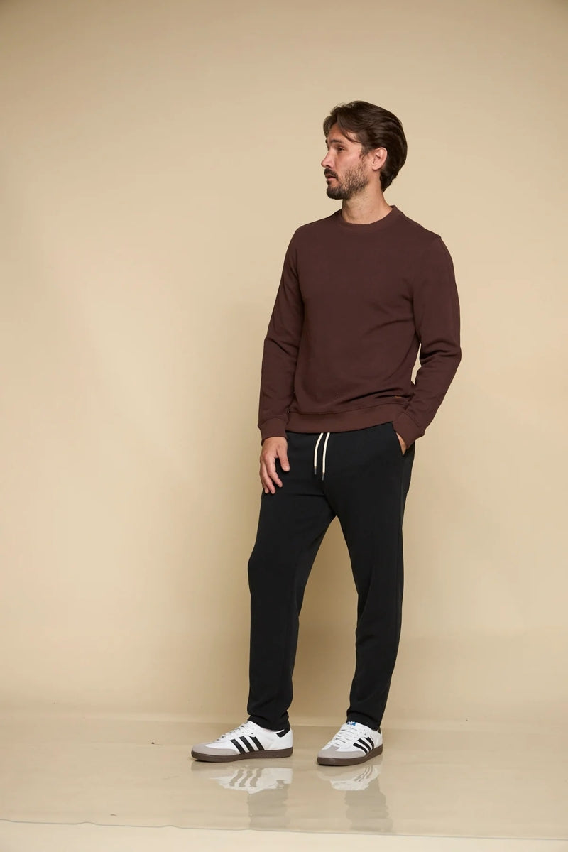 Wholesale,Fundamental Coast, Fundamental Coast Brown Soft Fleece Sweatshirt, Brown, Large-42-TagL