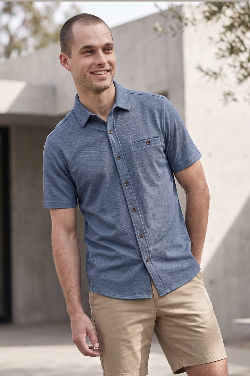 Wholesale,Nicoby Age of Wisdom, Nicoby Age of Wisdom Navy Knit Shirt, Blue, Extra Extra Large-51-TagXXLMedium-43-TagMSmall-41-TagS