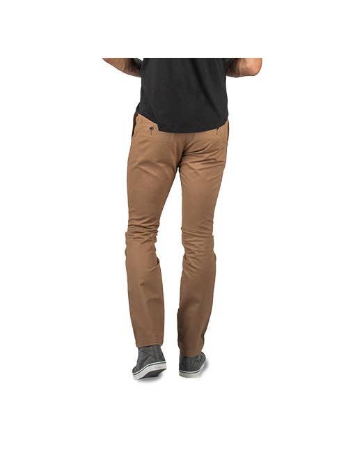 Faire,Perk, Perk Tan Brown Slim Fit Chinos, Brown, 33W-30L-Tag33