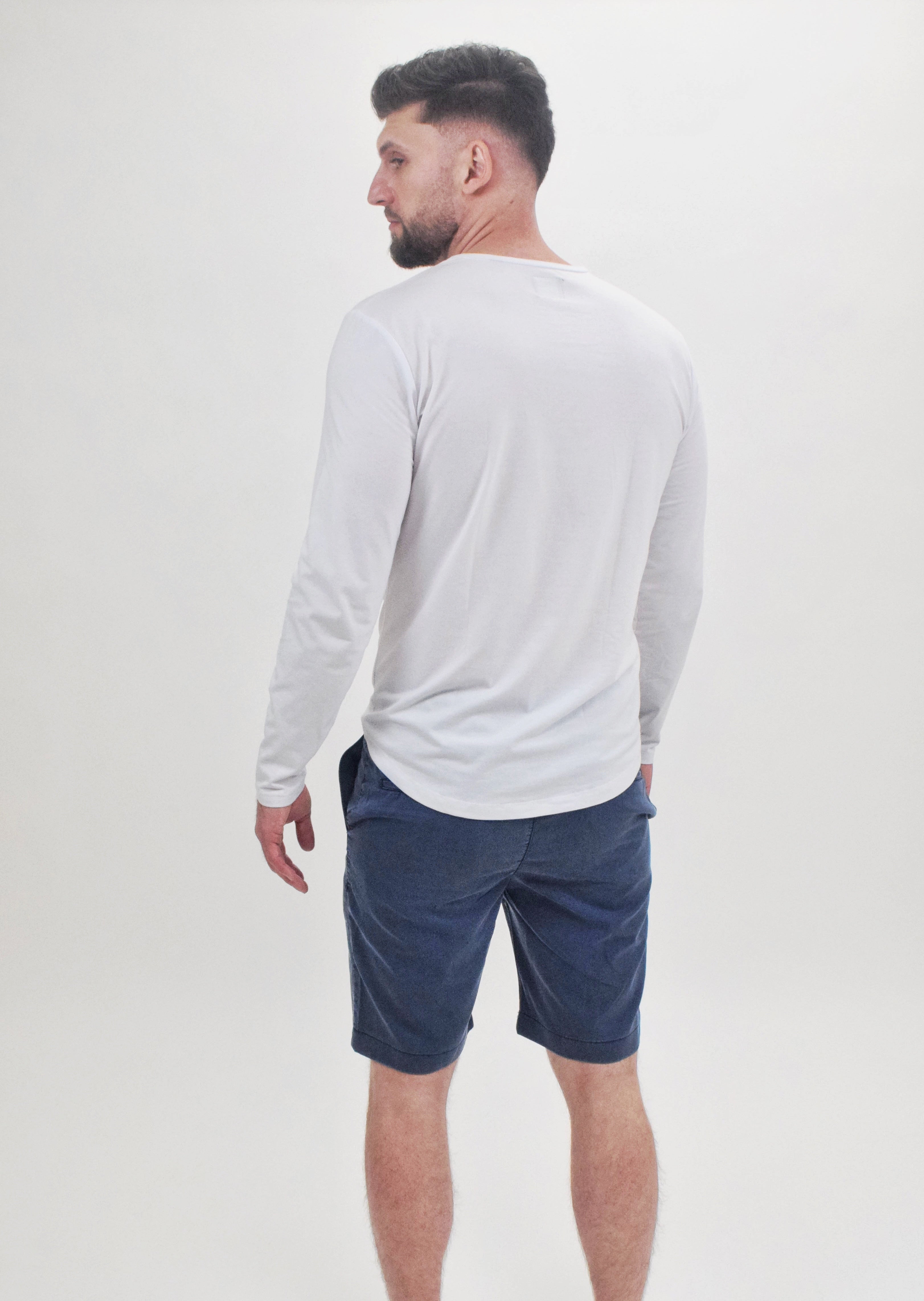 Wholesale,Suit Sartoria, Suit Sartoria Blue Washed Drawstring Bermuda Shorts, Blue, 34W-10L-Tag48