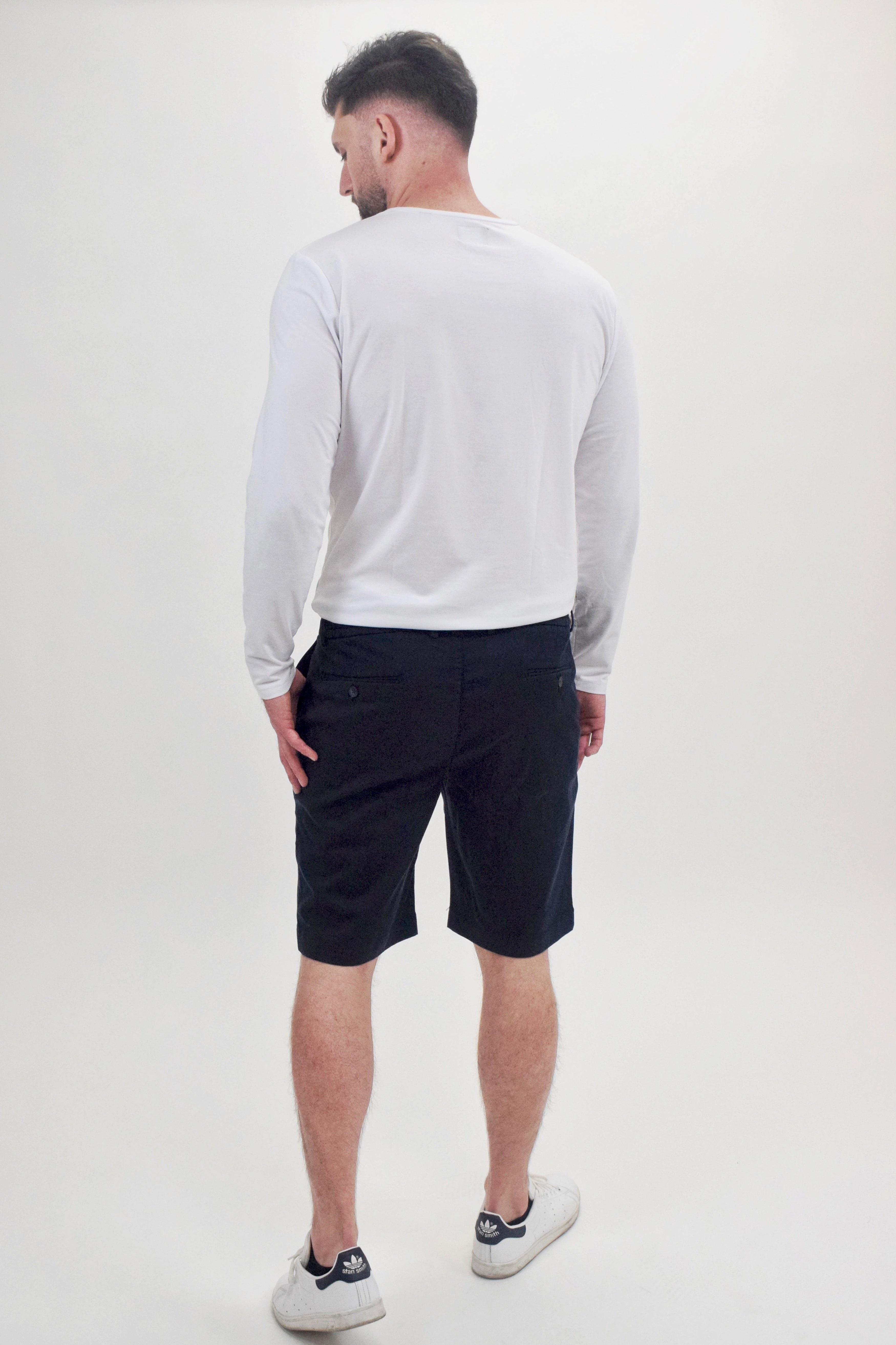 Wholesale,Suit Sartoria, Suit Sartoria Navy Slim Fit Chino Shorts, Blue, 34W-11L-Tag44