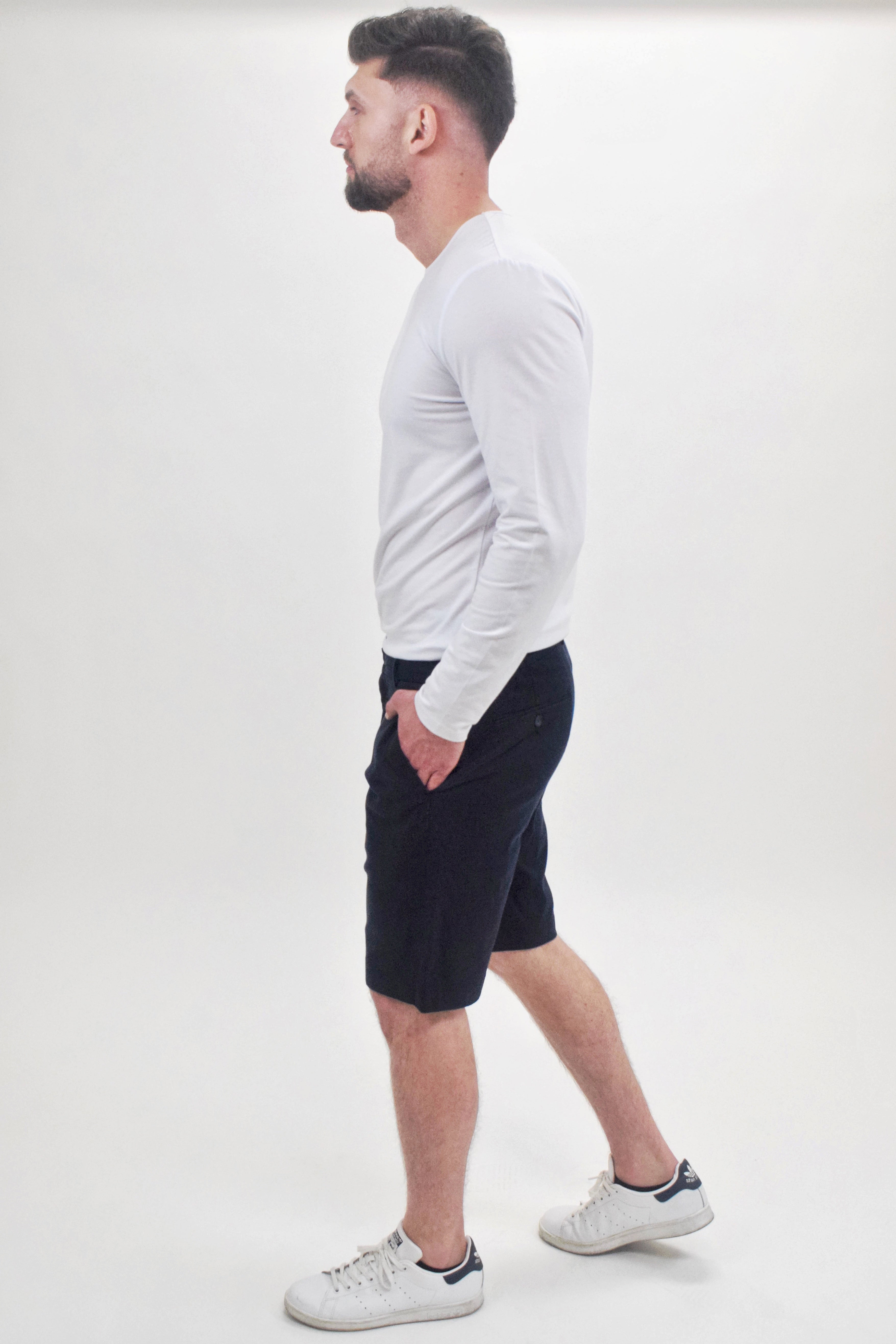 Wholesale,Suit Sartoria, Suit Sartoria Navy Slim Fit Chino Shorts, Blue, 34W-11L-Tag44