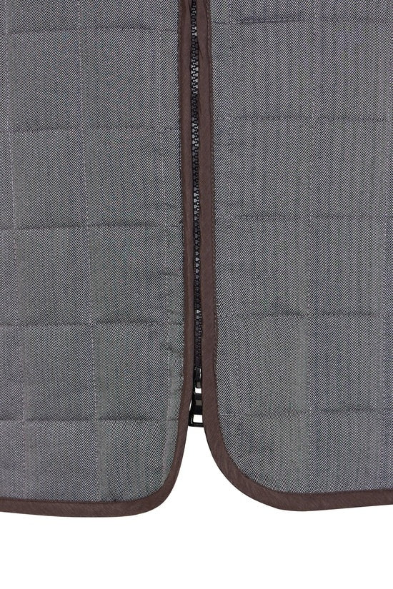 Wholesale,Luchiano Visconti, Luchiano Visconti Melange Brown Double Zip Quilted Performance Vest, Brown, Large-45-TagL