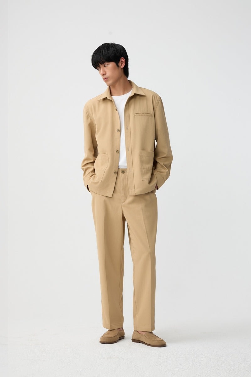 Direct From Brand,FYNE, FYNE Khaki UV Resistant Shacket, Tan, Large-49-TagL